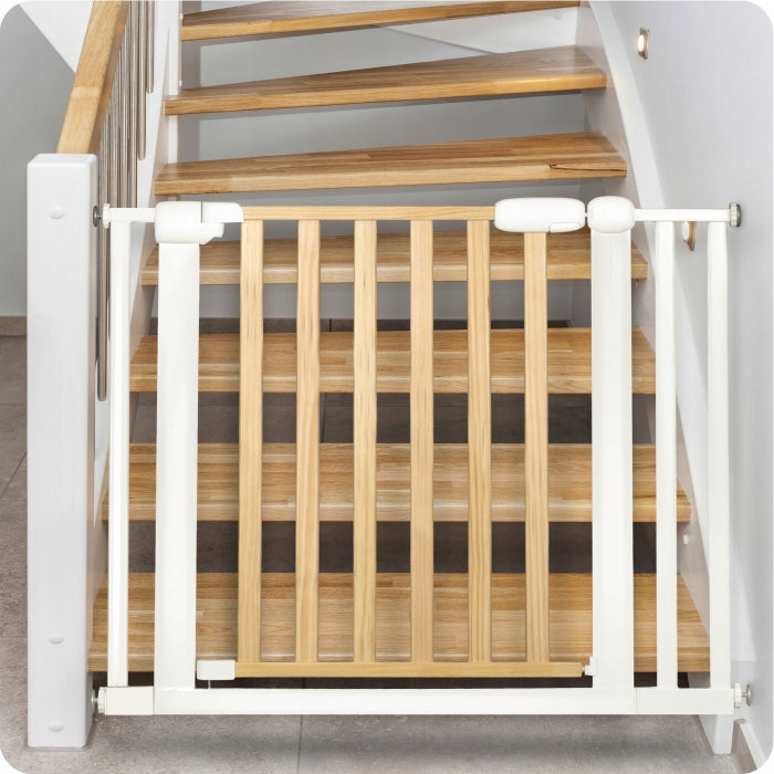 Poarta siguranta 74 - 105 cm Nukido 718500 - Metal + Lemn