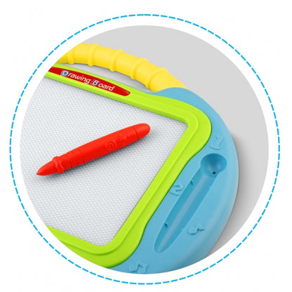 Tabla magnetica pentru desenat cu accesorii incluse Ricokids 772100 - Albastru