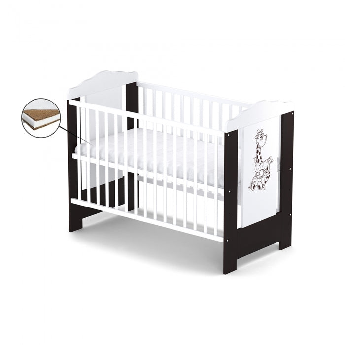 Patut fara sertar VESSANTI ELLA - Wenge + Saltea Cocos 10 cm