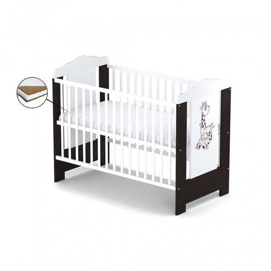 Patut fara sertar VESSANTI ELLA - Wenge + Saltea Cocos 10 cm