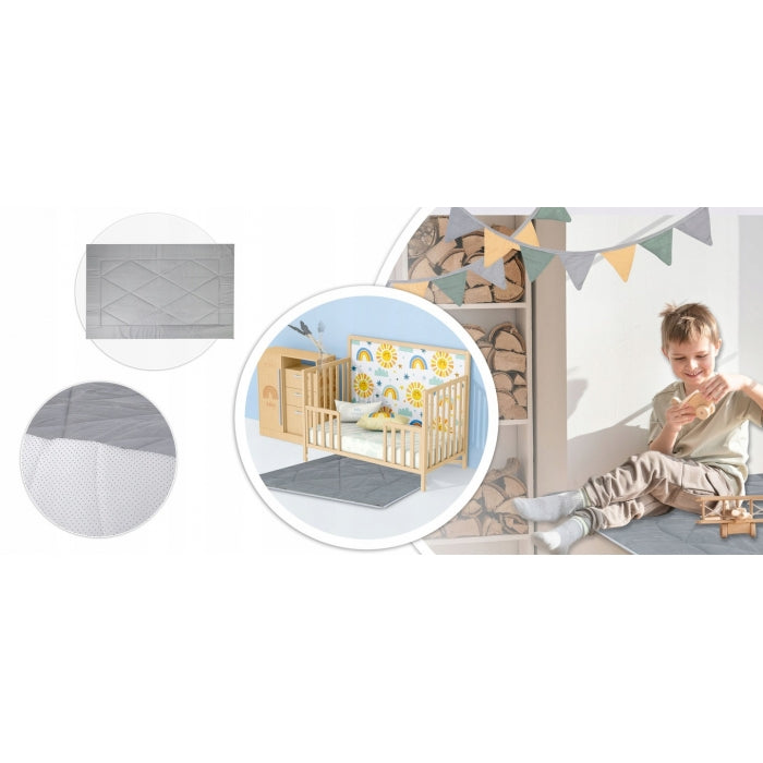 Cort de joaca pentru copii cu ghirlanda si 3 pernite Nukido 116 x 116 x 165 cm - Verde