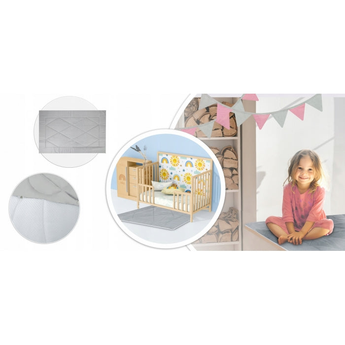 Cort de joaca pentru copii cu ghirlanda si 2 pernite Nukido 116 x 116 x 165 cm - Roz