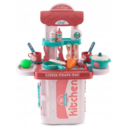 Bucatarie 3 in 1 cu accesorii incluse Ricokids 772900 - Roz