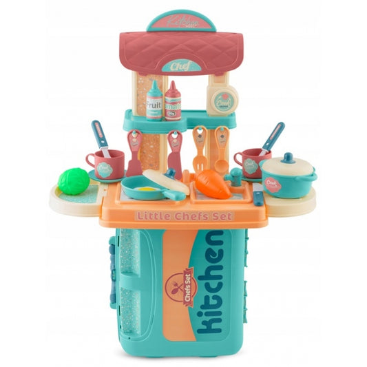 Bucatarie 3 in 1 cu accesorii incluse Ricokids 772901 - Turcoaz