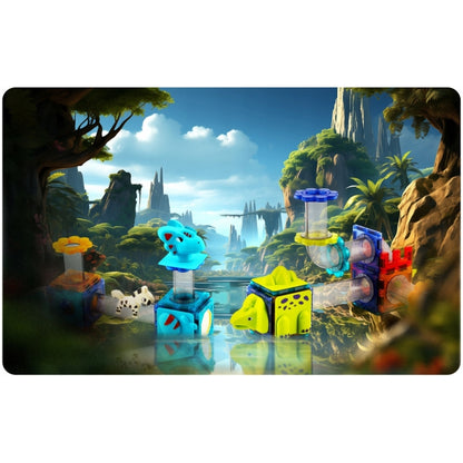 Blocuri magnetice, 107 elemente, Paradisul Dinozaurilor Ricokids RK-757