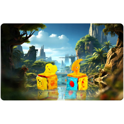 Blocuri magnetice cu tobogan, 153 elemente, Dinozauri Ricokids RK-764