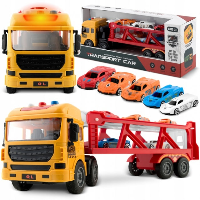 Camion de remorcare cu 5 masinute Ricokids RK-760