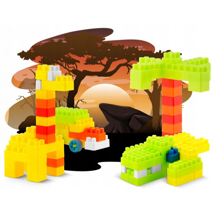 Blocuri mari tip lego, 300 bucati, Ricokids RK-761 - Multicolore