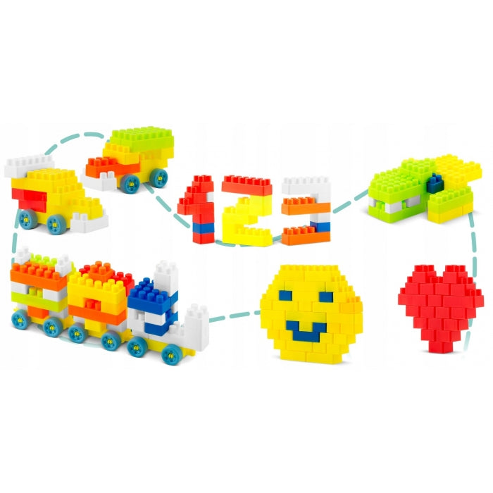Blocuri mari tip lego, 300 bucati, Ricokids RK-761 - Multicolore