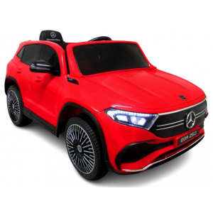 Masinuta electrica cu telecomanda, roti din spuma EVA, scaun din piele ecologica, varsta 1-5 ani, MERCEDES EQA250 - Rosu