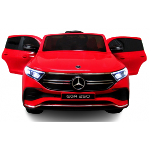 Masinuta electrica cu telecomanda, roti din spuma EVA, scaun din piele ecologica, varsta 1-5 ani, MERCEDES EQA250 - Rosu