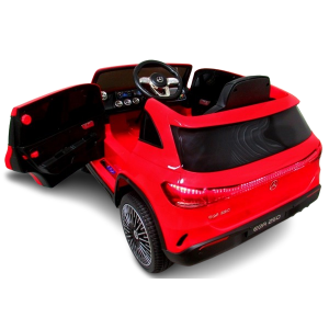 Masinuta electrica cu telecomanda, roti din spuma EVA, scaun din piele ecologica, varsta 1-5 ani, MERCEDES EQA250 - Rosu