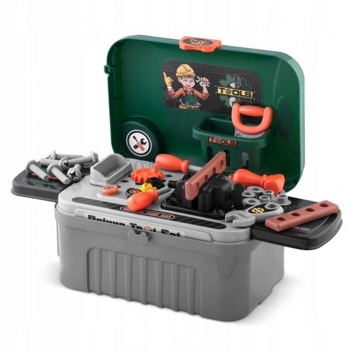 Atelier de lucru 3 in 1 cu unelte pentru copii Ricokids 772300 - Verde