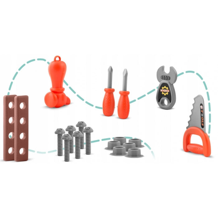 Atelier de lucru 3 in 1 cu unelte pentru copii Ricokids 772300 - Verde