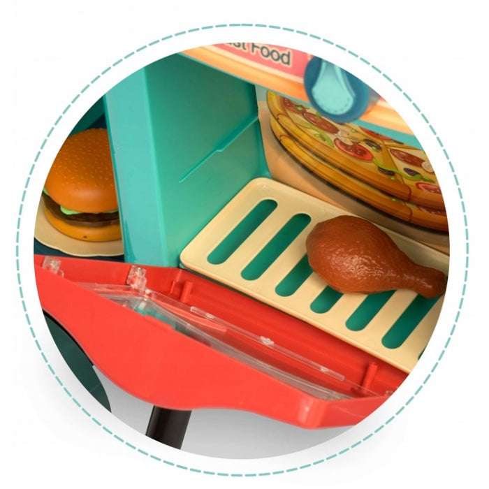 Bucatarie pe roti cu accesorii incluse Ricokids 773000 - Turcoaz