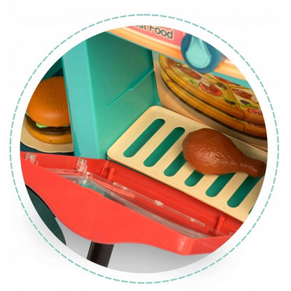 Bucatarie pe roti cu accesorii incluse Ricokids 773000 - Turcoaz