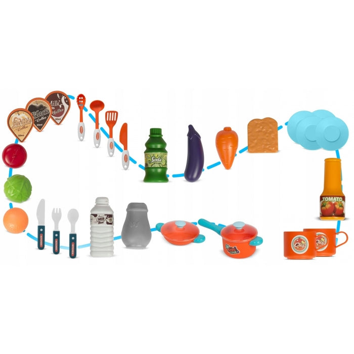 Bucatarie interctiva cu accesorii incluse Ricokids 773100 - Turcoaz