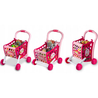 Cos de cumparaturi cu accesorii incluse Ricokids 773401 - Roz