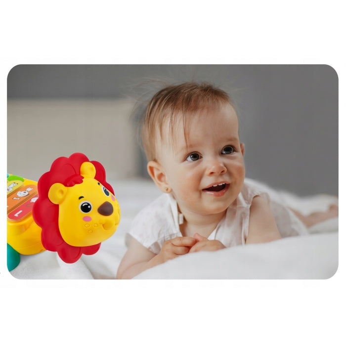 Jucarie interactiva in forma de leu cu pian Ricokids RK-740