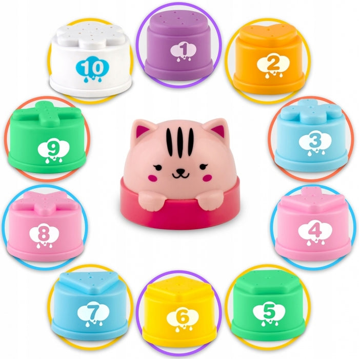 Jucarie pentru baie in forma de turn cu cifre Ricokids RK-752