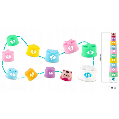 Jucarie pentru baie in forma de turn cu cifre Ricokids RK-752