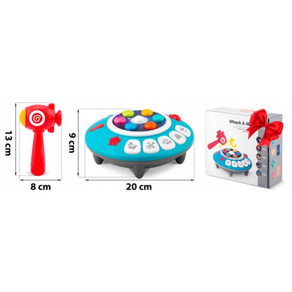 Jucarie educativa cu ciocan, sunete si lumini Ricokids RK-753