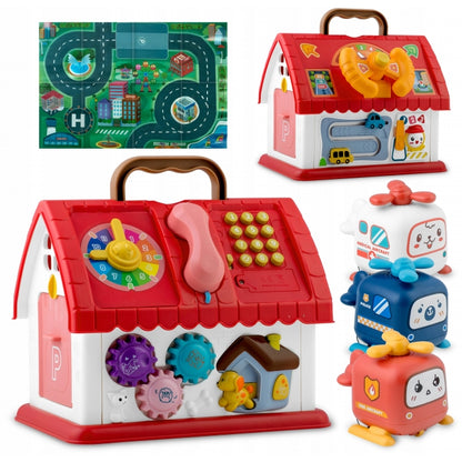Jucarie educativa sub forma de casa cu telefon si covoras inclus Ricokids RK-754
