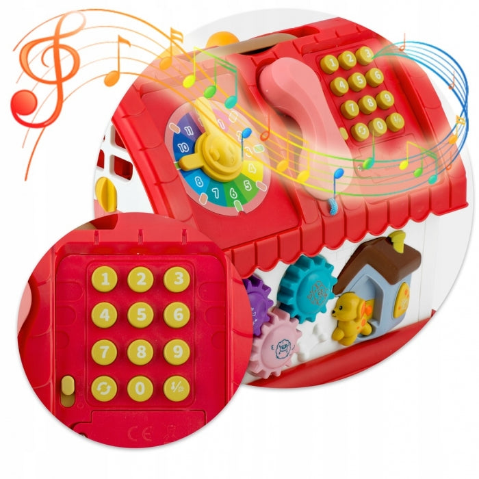 Jucarie educativa sub forma de casa cu telefon si covoras inclus Ricokids RK-754