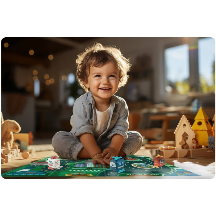 Jucarie educativa sub forma de casa cu telefon si covoras inclus Ricokids RK-754