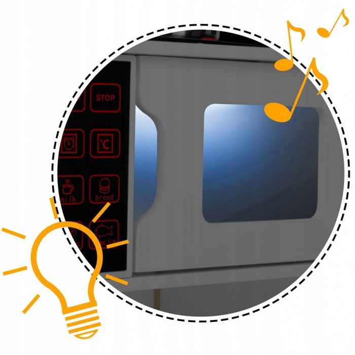 Bucatarie din lemn pentru copii cu sunete si lumini Ricokids RC-846