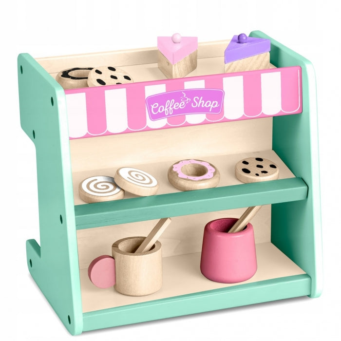 Jucarie interactiva din lemn, coffee shop, Ricokids 785100 - Mint