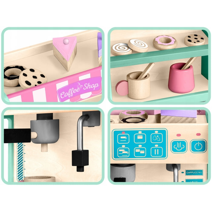 Jucarie interactiva din lemn, coffee shop, Ricokids 785100 - Mint