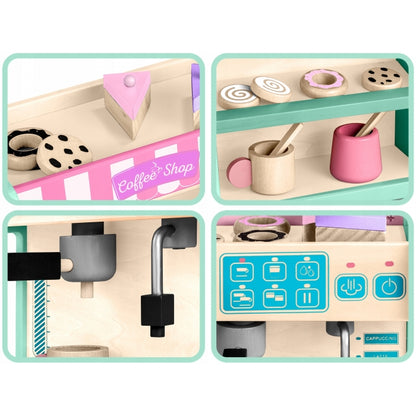 Jucarie interactiva din lemn, coffee shop, Ricokids 785100 - Mint