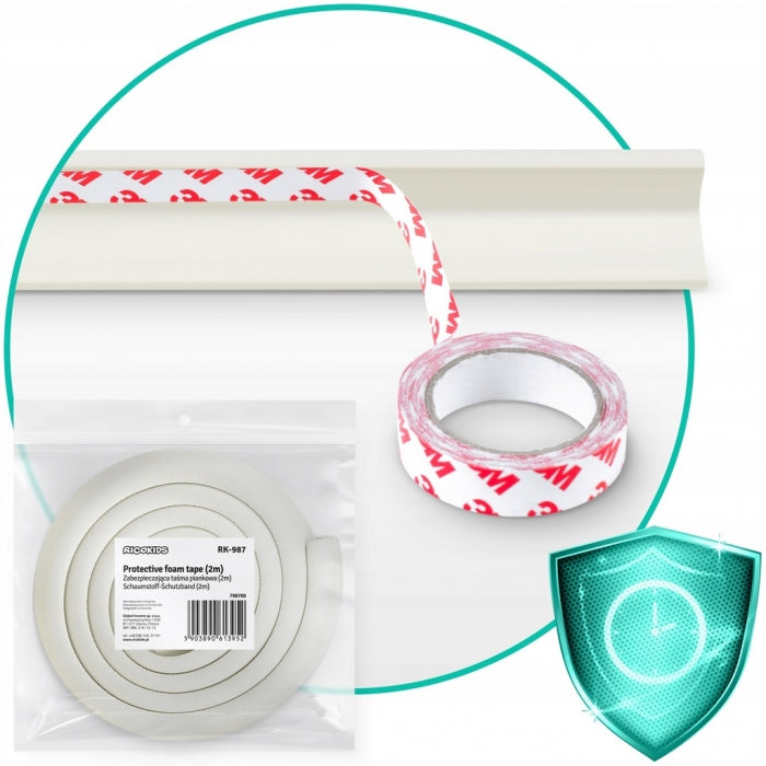 Banda de protectie din spuma 2 m Ricokids 798700 - Alb