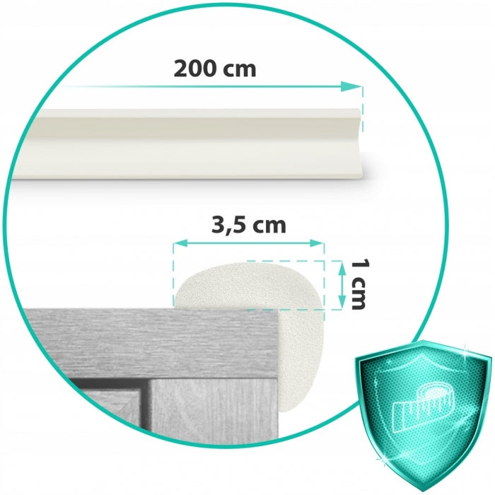 Banda de protectie din spuma 2 m Ricokids 798700 - Alb