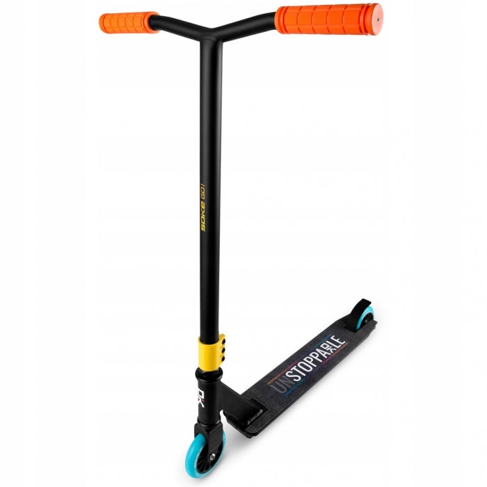 Trotineta cu roti din poliuretan Soke Go 1545 - Negru cu portocaliu