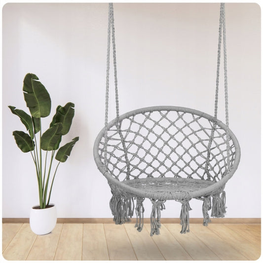 Leagan suspendat pentru interior/exterior cu spatar Sofotel BOHO - Gri