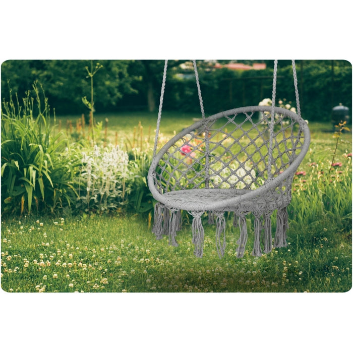 Leagan suspendat pentru interior/exterior cu spatar Sofotel BOHO - Gri