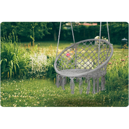 Leagan suspendat pentru interior/exterior cu spatar Sofotel BOHO - Gri