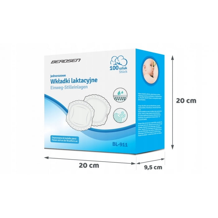 Tampoane pentru sani ultra absorbante, 100 bucati, Berdsen BL-911