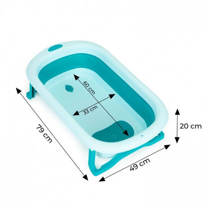 Cadita de baie cu dop de scurgere Ecotoys HA-B37 - Albastru