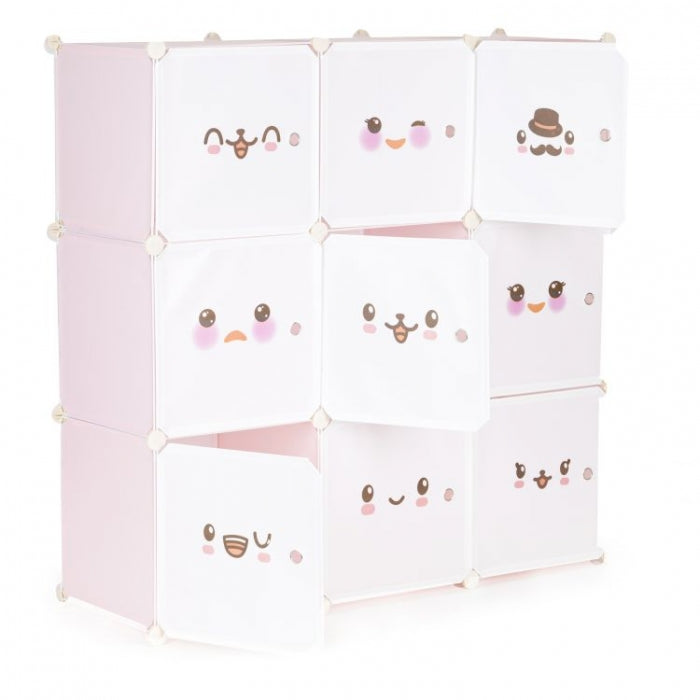 Raft modular cu 9 compartimente pentru camera copilului Ecotoys 09C