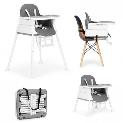 Scaun de masa 3 in 1 pentru copii Ecotoys HA-009 - Gri