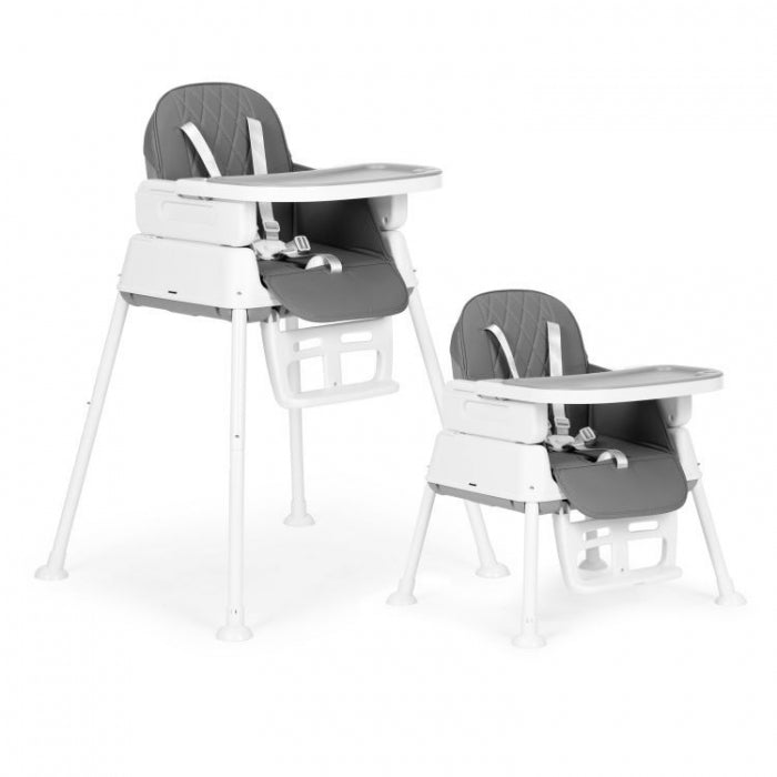 Scaun de masa 3 in 1 pentru copii Ecotoys HA-009 - Gri