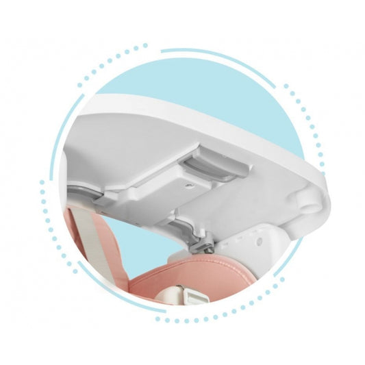 Scaun de masa 3 in 1 pentru copii Ecotoys HA-009 - Roz