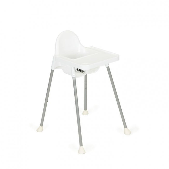 Scaun de masa 2 in 1 pentru copii Ecotoys HA-007 - Alb
