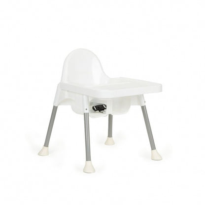 Scaun de masa 2 in 1 pentru copii Ecotoys HA-007 - Alb