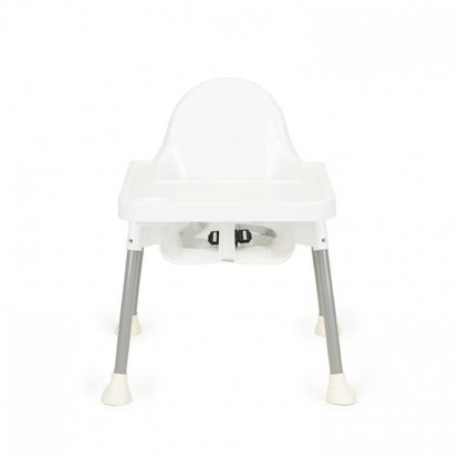 Scaun de masa 2 in 1 pentru copii Ecotoys HA-007 - Alb