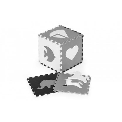 Salteluta de joaca tip puzzle cu pereti, 36 elemente, Ecotoys ECOEVA012