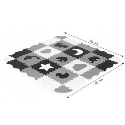 Salteluta de joaca tip puzzle cu pereti, 25 elemente, Ecotoys ECOEVA015